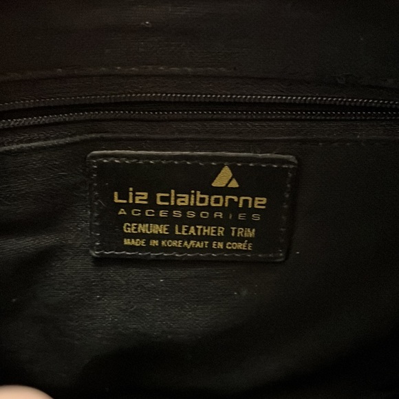 Liz Claiborne shoulder purse, dark green - Picture 3 of 3